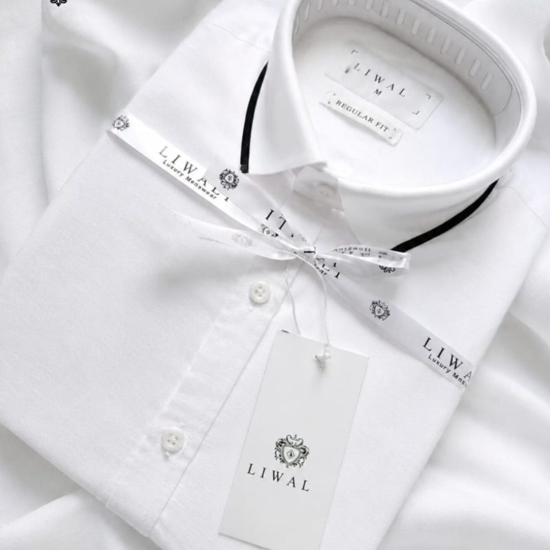 Premium white 1ST Rib haff Shirt