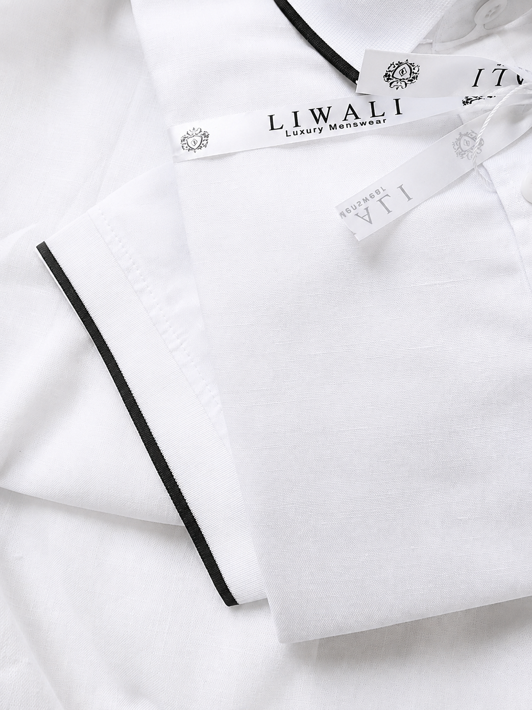 Premium white 1ST Rib haff Shirt - Image 3